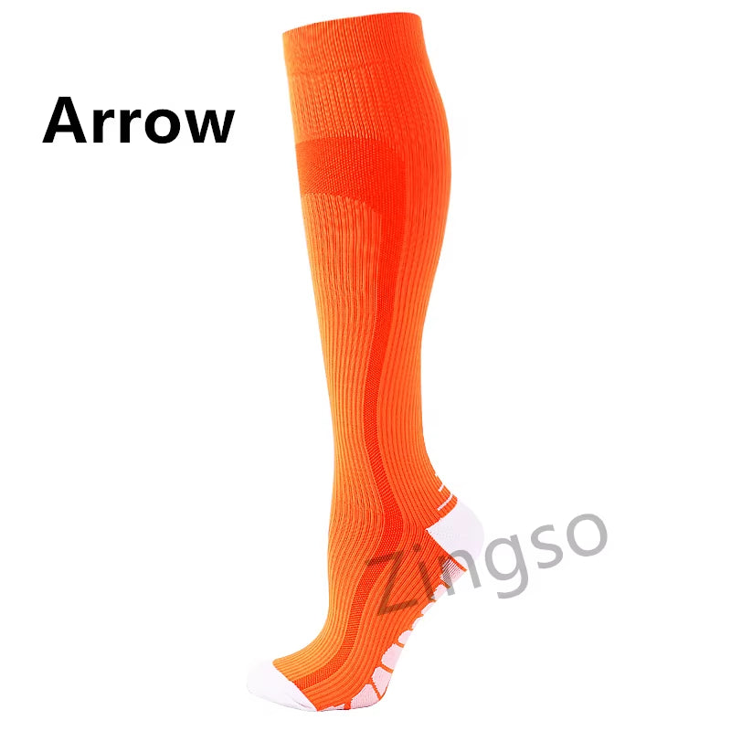 Compression Socks Running Sports Stockings 20-30 Mmhg Men Women Sports Socks for Soccer Marathon Cycling Football Varicose Veins