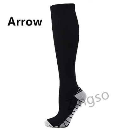 Compression Socks Running Sports Stockings 20-30 Mmhg Men Women Sports Socks for Soccer Marathon Cycling Football Varicose Veins