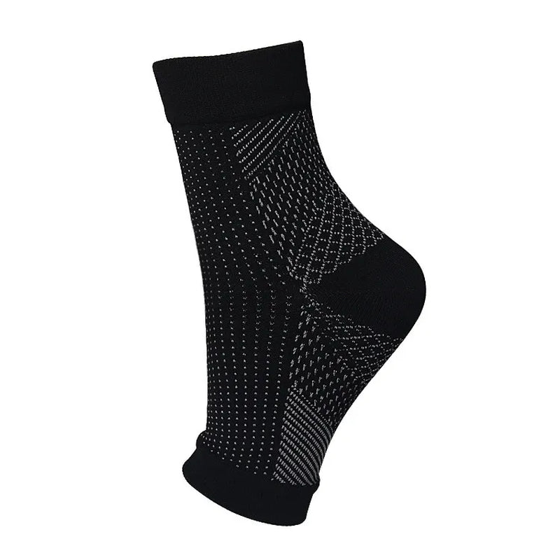 1Pair Sports Ankle Support Brace Compression Sleeve Plantar Fasciitis Sock for Achilles Tendonitis Joint Pain Swelling Heel Spur