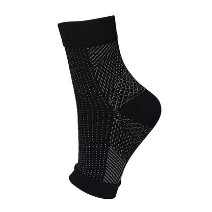 1Pair Sports Ankle Support Brace Compression Sleeve Plantar Fasciitis Sock for Achilles Tendonitis Joint Pain Swelling Heel Spur