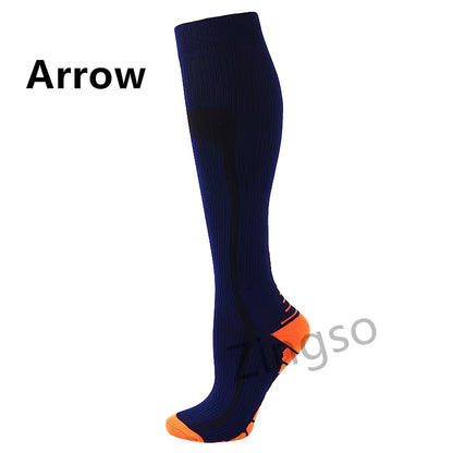 Compression Socks Running Sports Stockings 20-30 Mmhg Men Women Sports Socks for Soccer Marathon Cycling Football Varicose Veins