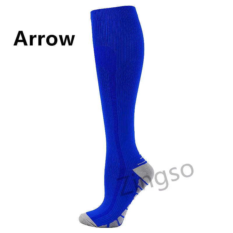 Compression Socks Running Sports Stockings 20-30 Mmhg Men Women Sports Socks for Soccer Marathon Cycling Football Varicose Veins