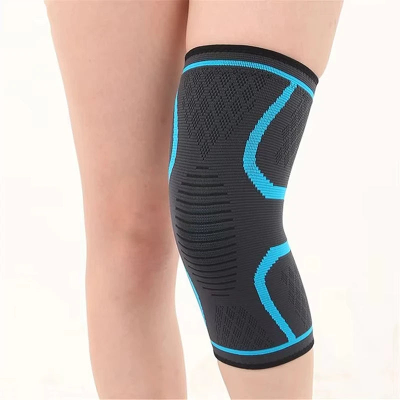 Elastic Compression Knee Brace Sleeve Leg Wrap for Sports Running Fitness Gym Exercise Outdoor Arthritis Prevention