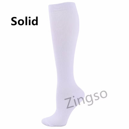 Compression Socks Running Sports Stockings 20-30 Mmhg Men Women Sports Socks for Soccer Marathon Cycling Football Varicose Veins