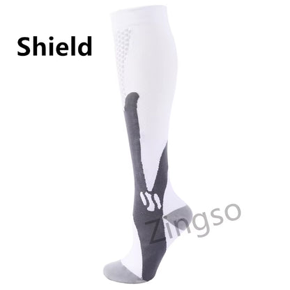 Compression Socks Running Sports Stockings 20-30 Mmhg Men Women Sports Socks for Soccer Marathon Cycling Football Varicose Veins