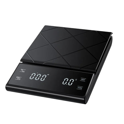 Smart Coffee Electronic Scale High Precision Digital Timing LCD Scale 3Kg/0.1G Coffee Balance Measuring Weight Scale for Kitchen