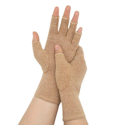 Compression Arthritis Gloves Wrist Support Therapy Wristband Half Finger Compression Gloves Joint Pain Relief Cycling Gloves