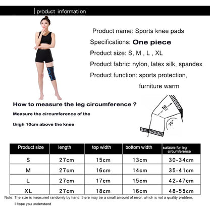 Elastic Compression Knee Brace Sleeve Leg Wrap for Sports Running Fitness Gym Exercise Outdoor Arthritis Prevention