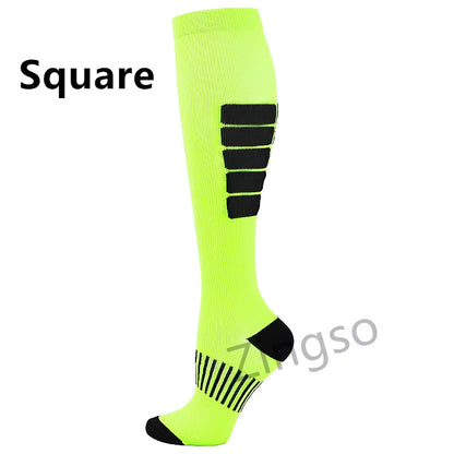 Compression Socks Running Sports Stockings 20-30 Mmhg Men Women Sports Socks for Soccer Marathon Cycling Football Varicose Veins