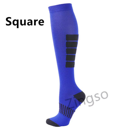 Compression Socks Running Sports Stockings 20-30 Mmhg Men Women Sports Socks for Soccer Marathon Cycling Football Varicose Veins