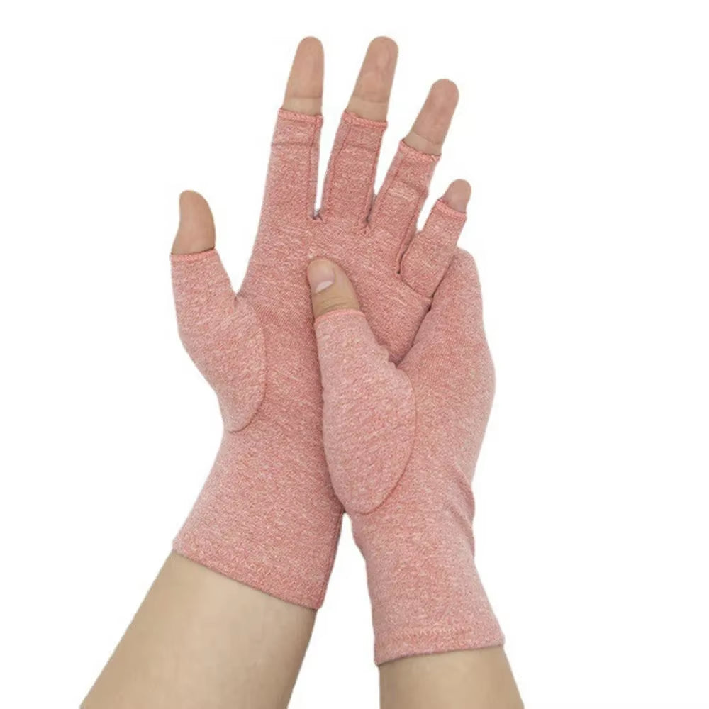 Compression Arthritis Gloves Wrist Support Therapy Wristband Half Finger Compression Gloves Joint Pain Relief Cycling Gloves